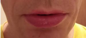 Aveline Marlowe wearing I heart revolution sweet chilli lip mask