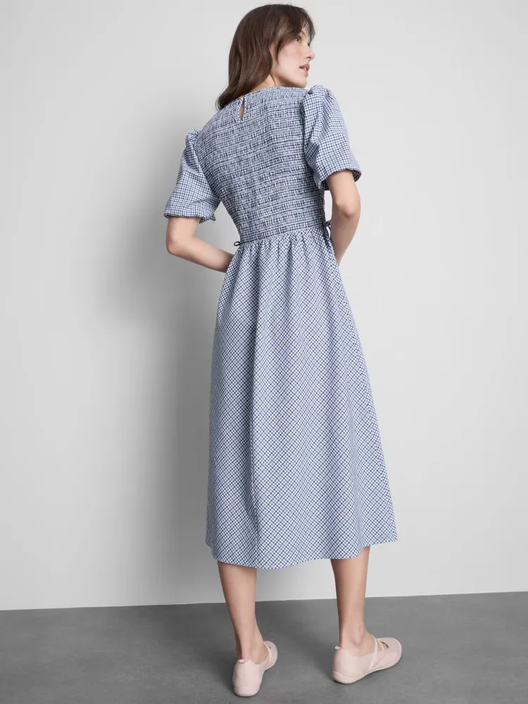 primark puff sleeve midi dress crossdresser