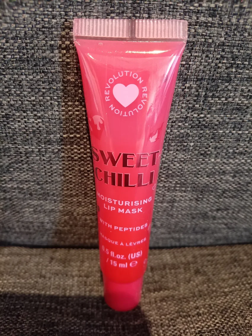 Tube of I Heart Revolution Sweet Chilli Lip Mask, beauty skincare product review