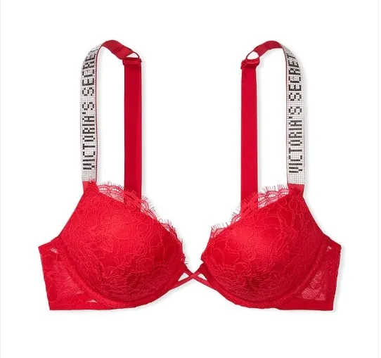 A red victoria's secret bra