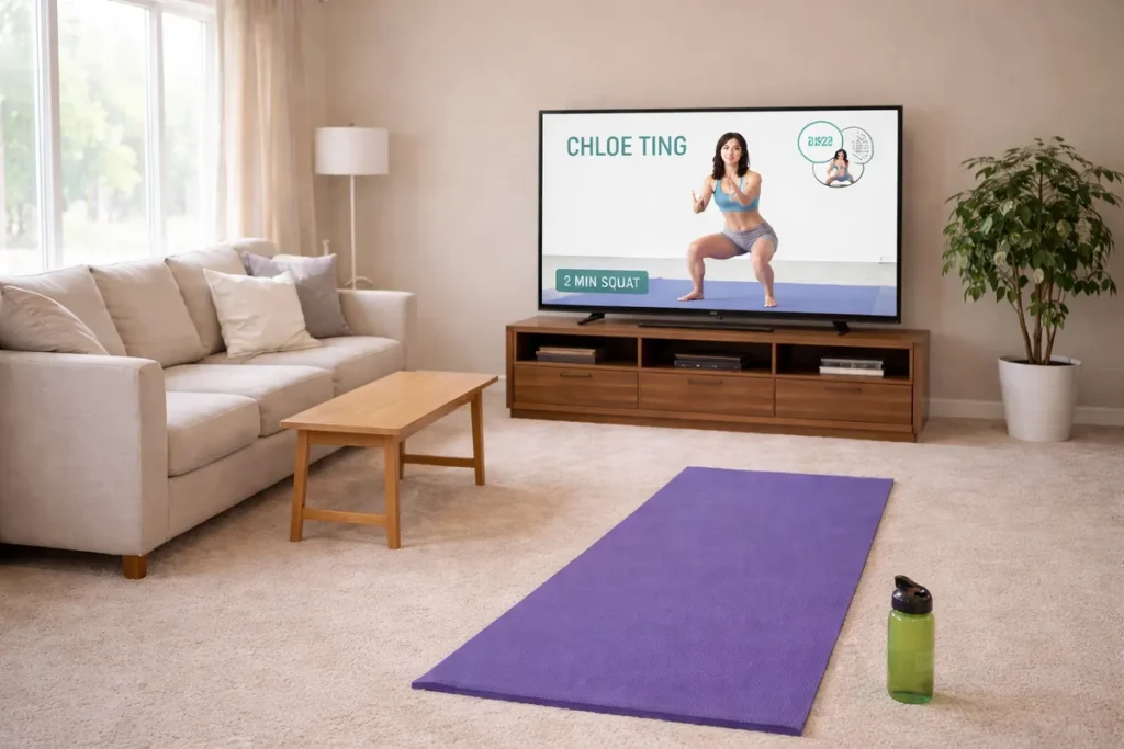 Aveline Marlowe youtube workout chloe ting