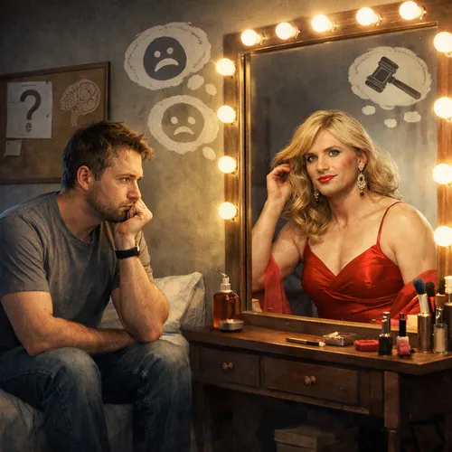 is crossdressing weird or unhealthy image