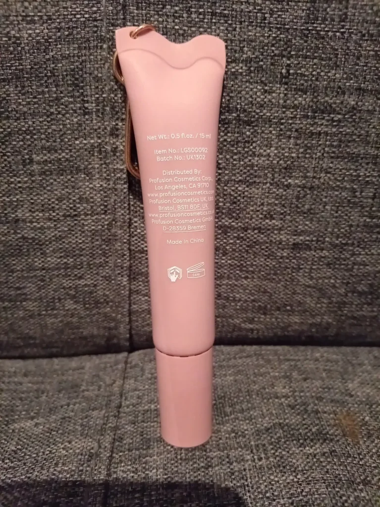 back of profusion lip butter tube